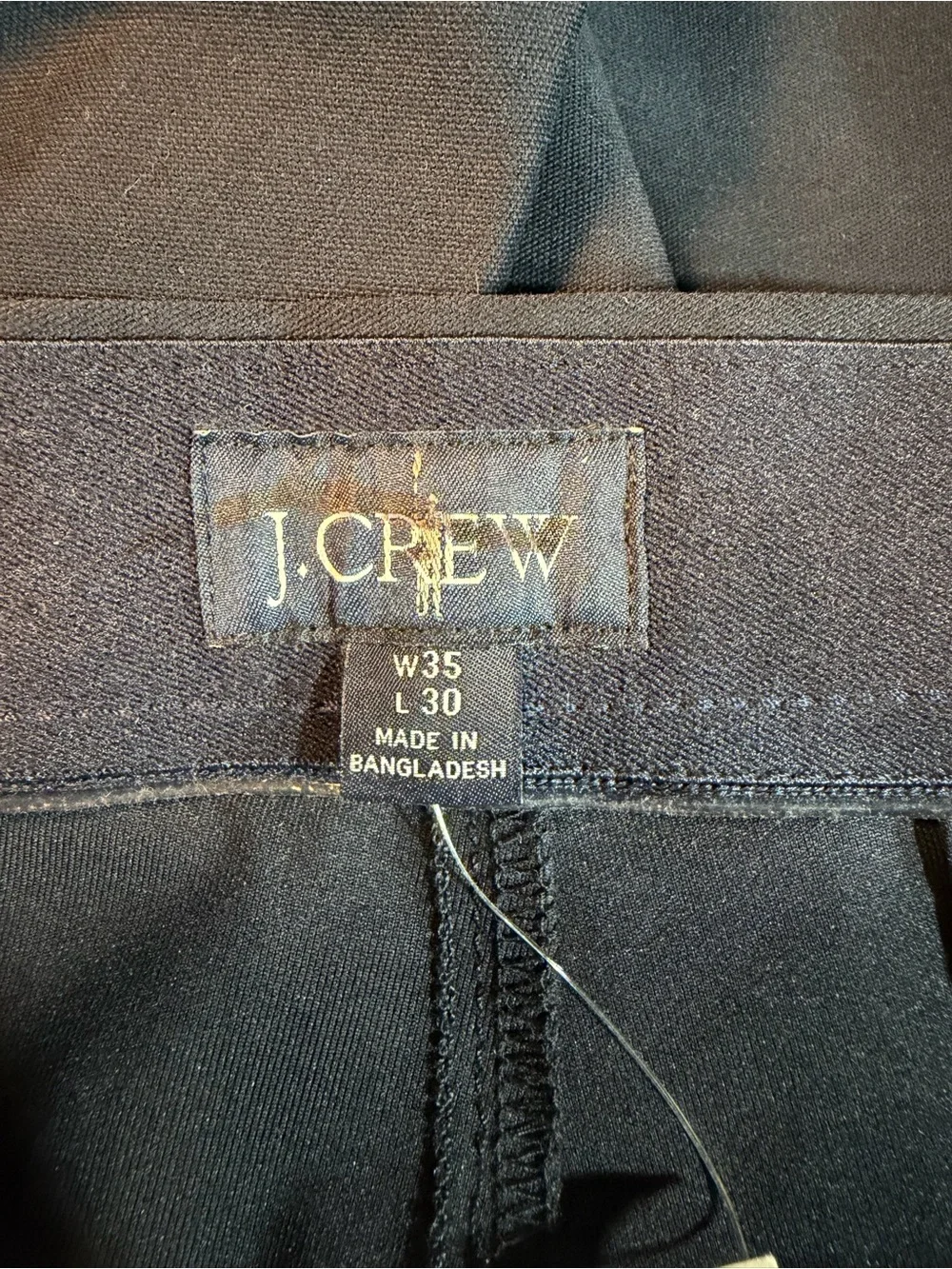 J.Crew 1040 Athletic Tapered-fit tech pant in darkest indigo navy